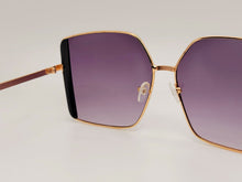 Load image into Gallery viewer, Square Rectangle Unisex Luxury Sunglasses Vintage Punk Black