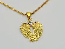 Load image into Gallery viewer, Golden Wing Pendant necklace Trending Necklace , Gold plated charm, Wing necklace