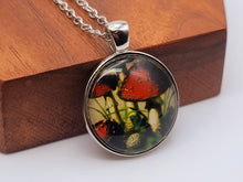 Load image into Gallery viewer, Mushroom Necklace Boho Jewelry for Gift, Silver Mushroom Pendant, Hippie Jewelry