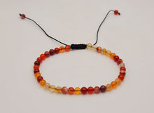 Load image into Gallery viewer, Carnelian Bracelet , Chakra Bracelet | adjustable bracelet, love and opportunity