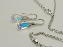 Load image into Gallery viewer, Cute Colorful Pendant Necklace & Earring set - Trendy necklace Silver tone