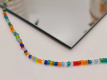 Load image into Gallery viewer, Bohemian Finds, Cute Colorful Choker necklace Handmade, Crystal beaded