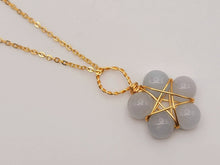 Load image into Gallery viewer, Blue Chalcedony necklace Powerful necklace Healing Energy Crystal Jewelry