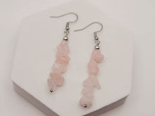 Load image into Gallery viewer, Cute Silver tone Crystal Earrings Handmade Reiki & Chakra Gifts