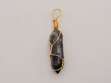 Load image into Gallery viewer, Labradorite Point Necklace Genuine Handmade Silver Tone & Gold Tone