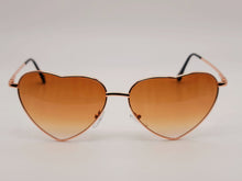 Load image into Gallery viewer, Lb diamond - Heart Shape Heart Sunglasses Retro Vintage Boho Tea