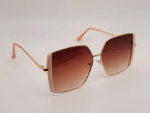 Load image into Gallery viewer, Fashion Big Rectangle Unisex Luxury Sunglasses Vintage Punk Tea