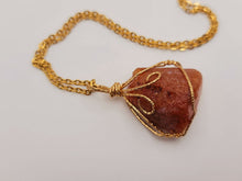 Load image into Gallery viewer, RAW Carnelian pendant necklace, Natural Handmade Necklace