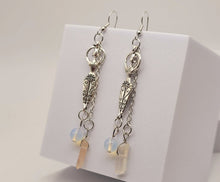 Load image into Gallery viewer, Handmade Woman Body Natural Drop Earrings , Clear Quartz