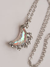 Load image into Gallery viewer, Moon Pendant necklace, 18mm Silver plated pewter charm, Gorgeous Shinny MOON Necklace