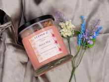 Load image into Gallery viewer, Melon Mist Natural Soy Wax Candle Highly Scented with Rose Quartz Crystals