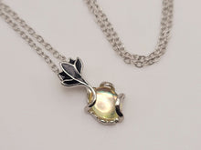 Load image into Gallery viewer, Crystal Necklace Silver Wire Wrapped Moon Stone Necklace