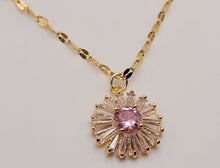Load image into Gallery viewer, Gorgeous Sunflower Dainty Necklace - gift for her Gold Tone