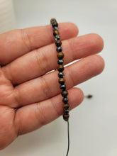 Load image into Gallery viewer, Hematite Power Mini 4mm Beaded Gemstone Bracelet Adjustable Tiger Eye