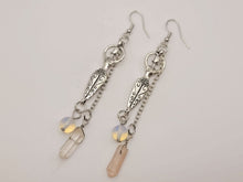 Load image into Gallery viewer, Handmade Woman Body Natural Drop Earrings , Clear Quartz
