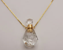Load image into Gallery viewer, Perfume Bottle Necklace Made with Genuine Stones