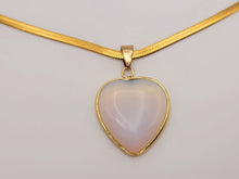 Load image into Gallery viewer, Natural Handmade Crystal Necklace Gold Tone Opal Healing Crystal Choker Necklace Gold tone