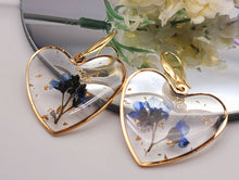 Load image into Gallery viewer, Pressed Wild Flower Earrings | Multi Flower Earrings | Resin Jewelry