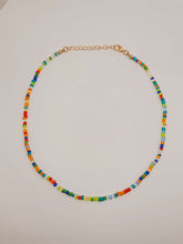 Load image into Gallery viewer, Bohemian Finds, Cute Colorful Choker necklace Handmade, Crystal beaded
