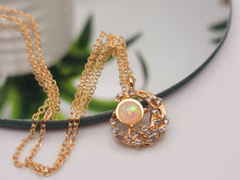 Load image into Gallery viewer, Moon Pendant necklace, 18mm gold plated charm, Shinny MOON