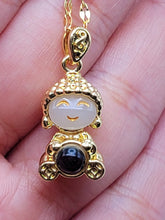 Load image into Gallery viewer, Cute Buddha Necklace 18K Gold Plated Cute Laughing Buddha