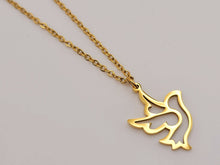Load image into Gallery viewer, Golden Dove Pendant necklace Trending Necklace