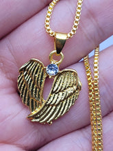 Load image into Gallery viewer, Golden Wing Pendant necklace Trending Necklace , Gold plated charm, Wing necklace