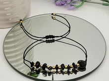 Load image into Gallery viewer, Black Obsidian Healing Bracelet Chip Bracelet Natural crystal Bracelet