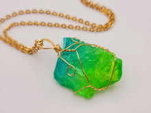 Load image into Gallery viewer, Natural Crystal Necklace Ombre Quartz Stone Gift for her Ombre Quartz