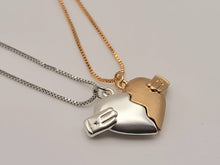 Load image into Gallery viewer, 2 PC Set I love you Heart necklace Set Couple's GIFT