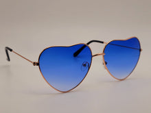 Load image into Gallery viewer, LB diamond - Heart Shape Heart Sunglasses Retro Vintage Boho Dark Blue