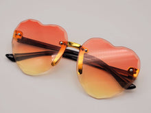 Load image into Gallery viewer, Lb Diamond - Heart Shape Heart Sunglasses Retro Vintage Boho Translucent Sun Glasses