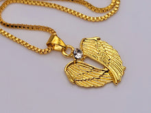 Load image into Gallery viewer, Golden Wing Pendant necklace Trending Necklace , Gold plated charm, Wing necklace