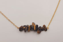 Load image into Gallery viewer, Natural Handmade Crystal Necklace Gold Tone Amethyst, Carnelian, & more