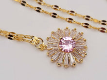 Load image into Gallery viewer, Gorgeous Sunflower Dainty Necklace - gift for her Gold Tone