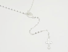 Load image into Gallery viewer, Rosary Necklace, Gold Rosary Necklaces ,Catholic Jewelry Plain Cross