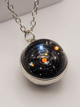Load image into Gallery viewer, Universe Galaxy Necklace, Nebula Double-sided Glass Ball Pendant Necklace