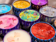 Load image into Gallery viewer, Manifestation Candles For Love, Abundance, Clarity, Spiritual Cleanse, Healing, reiki energy, herbs, and organic soy Wax