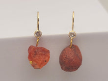 Load image into Gallery viewer, Handmade Carnelian Natural Drop Earrings , Stone Earrings