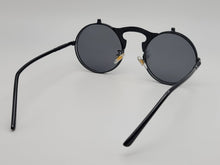 Load image into Gallery viewer, Steampunk Goggles Glasses Round Sunglasses Emo Retro Vintage Flip Up