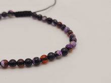 Load image into Gallery viewer, Natural Amethyst Bracelet, Handmade Semi Precious Gemstone 4mm Beaded Bracelet