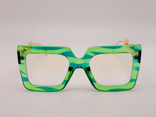 Load image into Gallery viewer, Gorgeous Bridesmaid gift Big Rectangle Unisex Luxury Sunglasses Vintage Punk