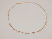 Load image into Gallery viewer, Pearl heart Choker Necklace  Trendy Pearl necklace