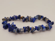 Load image into Gallery viewer, Lapis Lazuli Chip Bracelet Handmade Genuine Crystal Stretch Bracelet