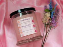Load image into Gallery viewer, Elegant Diva Natural Soy Wax Candle Highly Scented with Labradorite Crystals