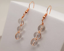 Load image into Gallery viewer, Handmade Clear Quartz Natural Drop Earrings , Stone Earrings