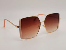 Load image into Gallery viewer, Fashion Big Rectangle Unisex Luxury Sunglasses Vintage Punk Tea
