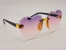 Load image into Gallery viewer, Lb Diamond - Heart Shape Heart Sunglasses Retro Vintage Boho Translucent Sun Glasses