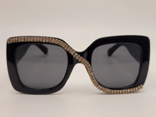 Load image into Gallery viewer, Popular Fashion Big Rectangle Women Luxury Sunglasses Vintage Rhinestones