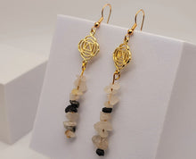 Load image into Gallery viewer, Handmade Dream Moonstone Natural Drop Earrings , Crystal Earrings
